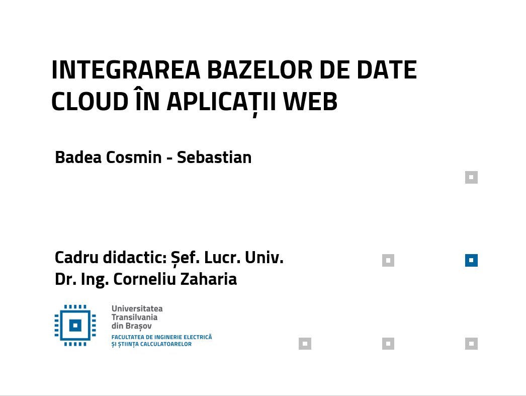 [RO]Cloud Databases Integration